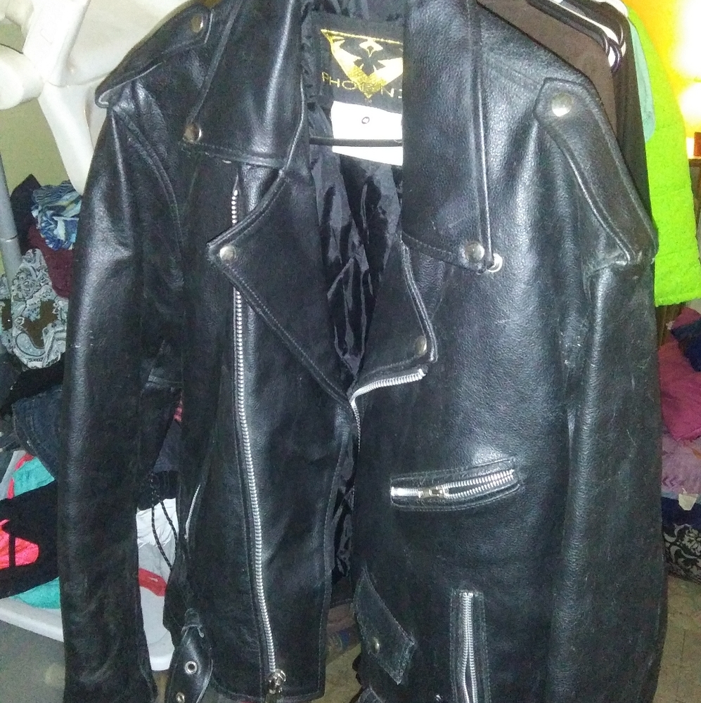 Phoenix Men's Classic Leather Jacket